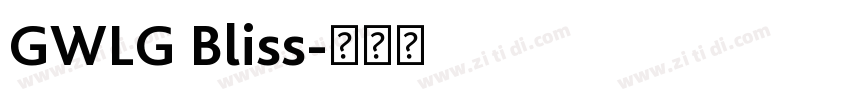 GWLG Bliss字体转换